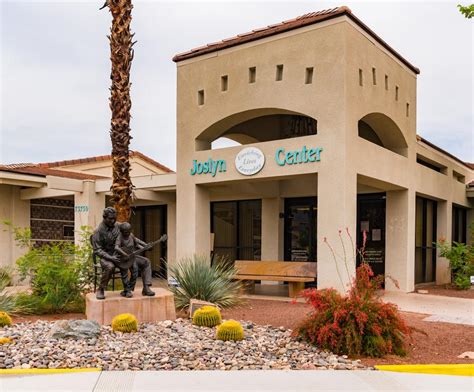 Joslyn center - The Joslyn Center is a 501 c 3 nonprofit community organization providing programs, services and activities for adults 50 and better in Palm Desert, Rancho Mirage and Indian Wells. Located in the heart of the Cove Communities in the city of Palm Desert, the Joslyn Center's over 50 weekly programs and activities are designed to encourage active ... 